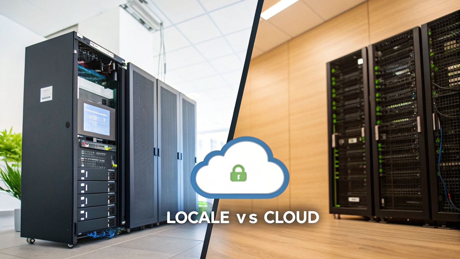 Una visualizzazione della regola del backup 3-2-1 che mostra tre copie dei dati su due tipi di supporti diversi, con una copia conservata fuori sede.