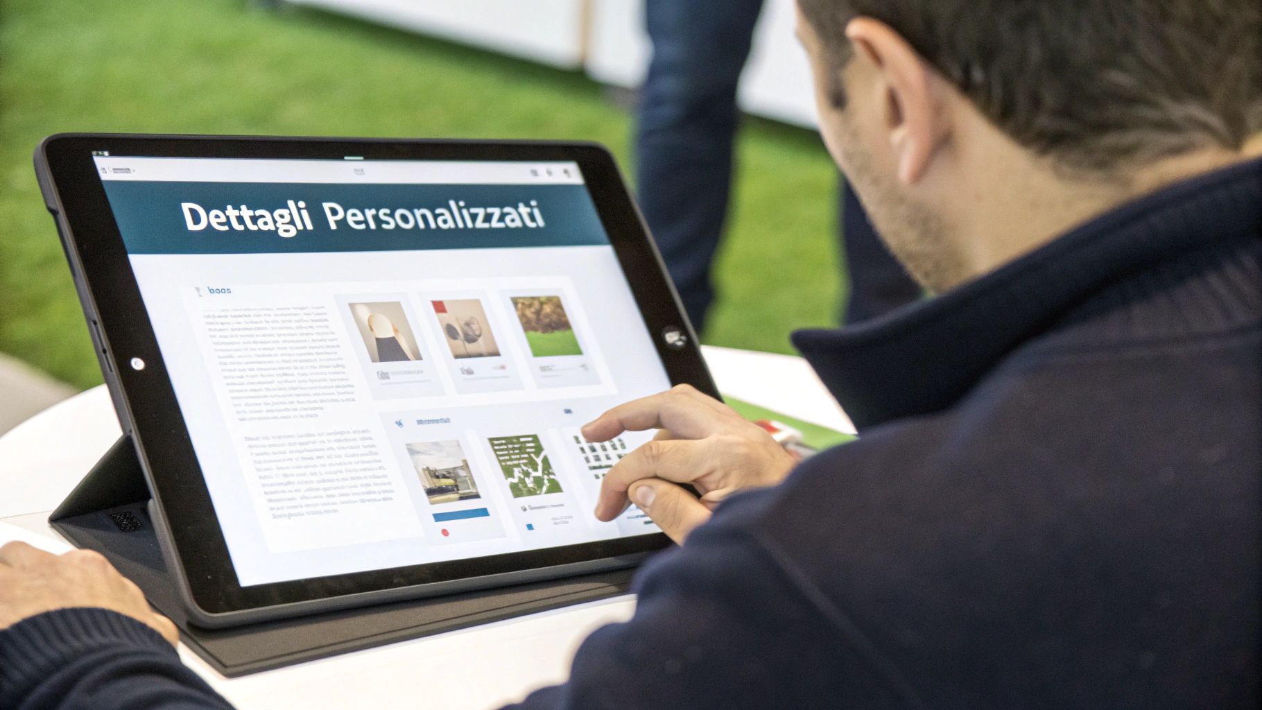 Una visualizzazione della pagina di un evento interattivo su Facebook, con sondaggi e commenti.