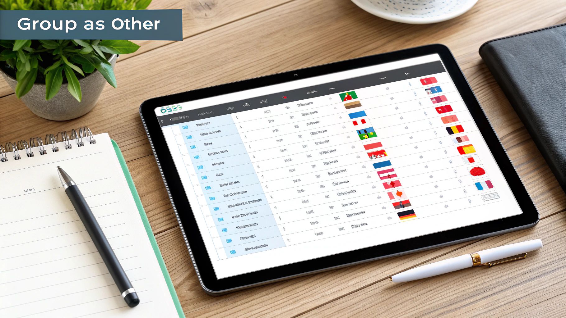 Tally summary table with an 'Other' category in Excel