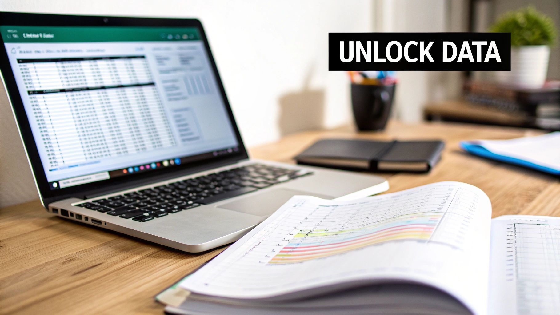 Excel's data import feature for PDFs