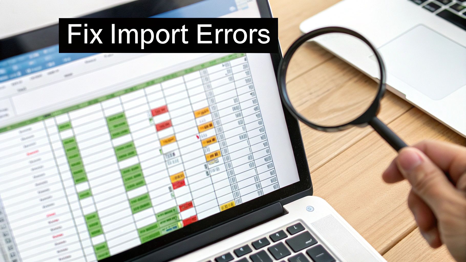 Person looking at a computer screen with a frustrated expression, representing Excel troubleshooting