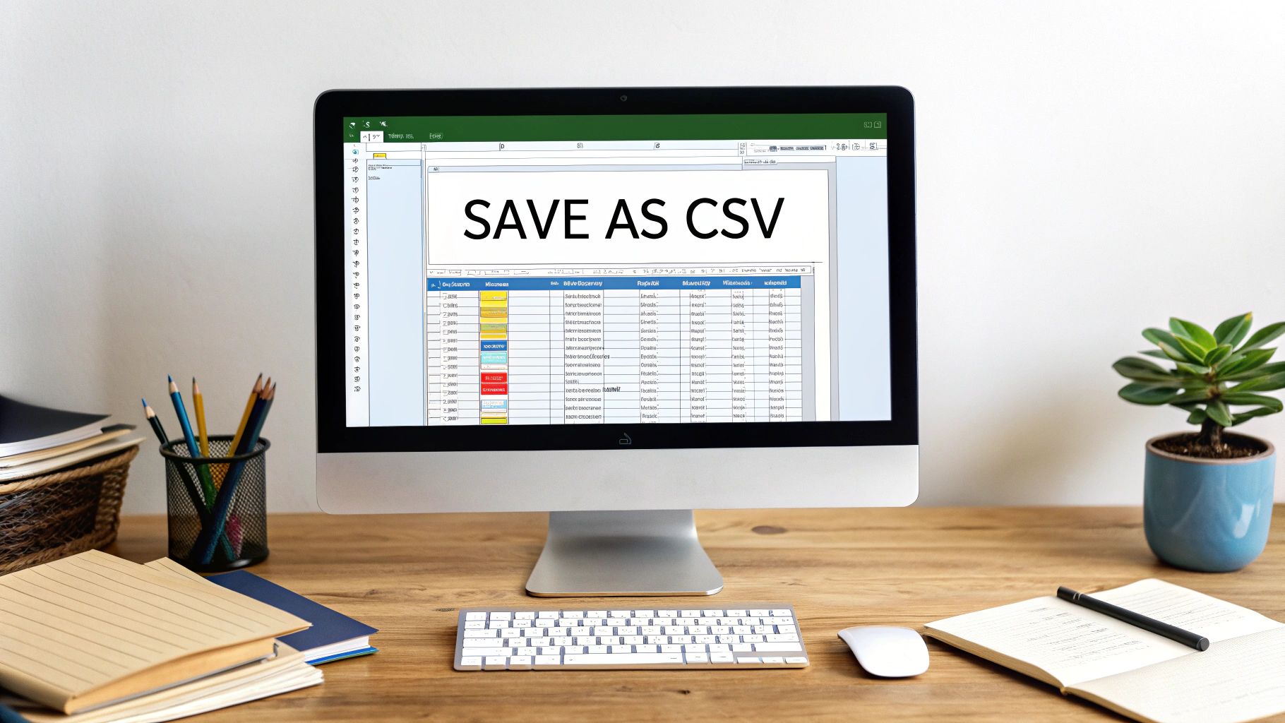 The Excel 'Save As' dialog is the starting point for converting your file.