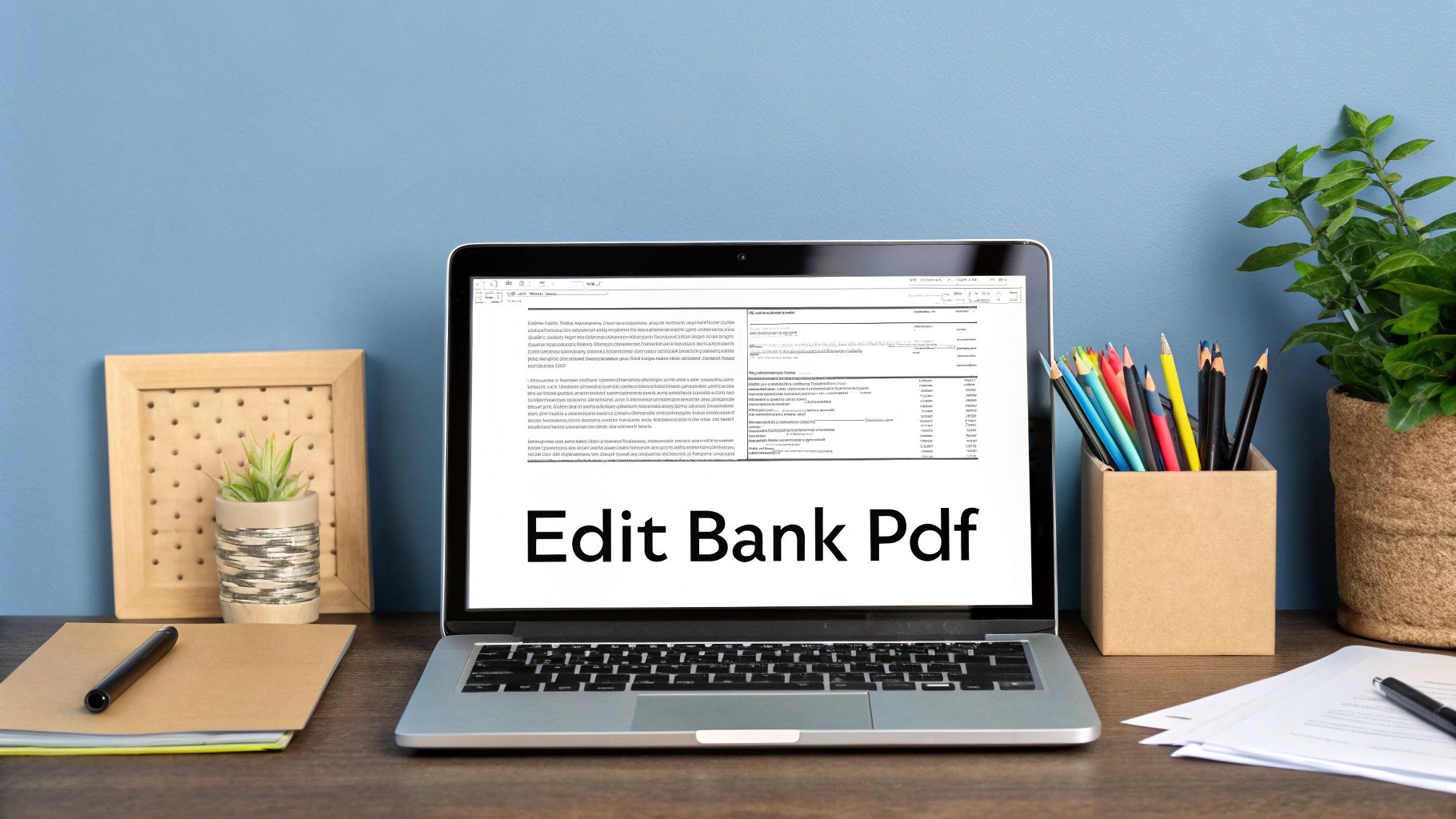 A person carefully reviewing a bank statement on a laptop, highlighting the importance of responsible document management.