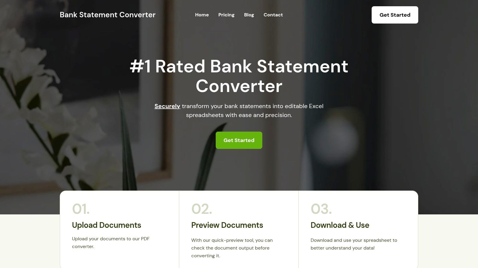 Bank Statement Convert PDF