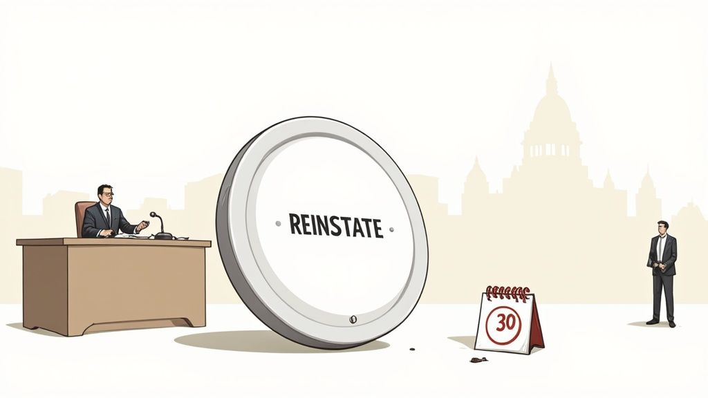 A gavel resting on a law book, symbolizing legal proceedings and justice