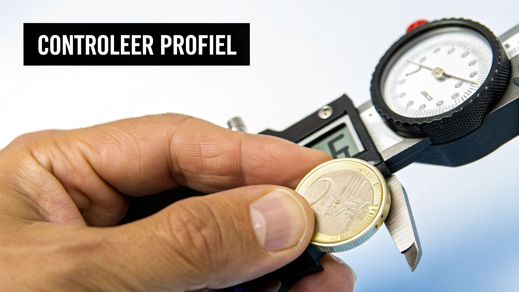 Een close-up van een autoband die wordt gecontroleerd op slijtage.