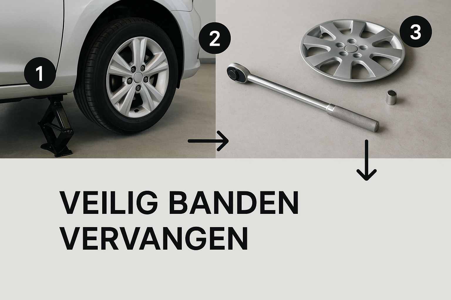 Infographic about banden vervangen auto