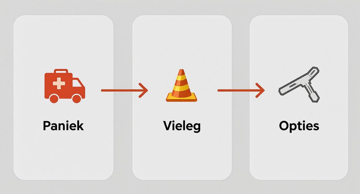 Infographic about auto lekke band reparatie