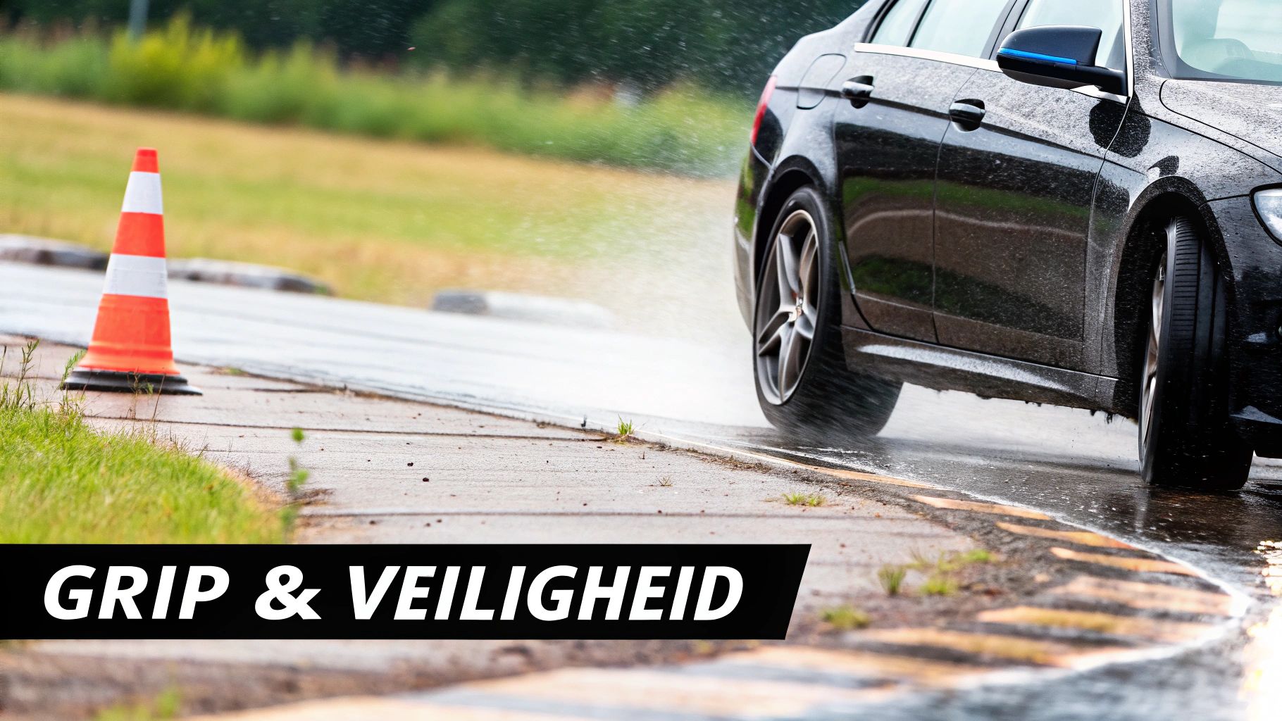 Vier verschillende autobanden voor elk seizoen, opgesteld in een rij