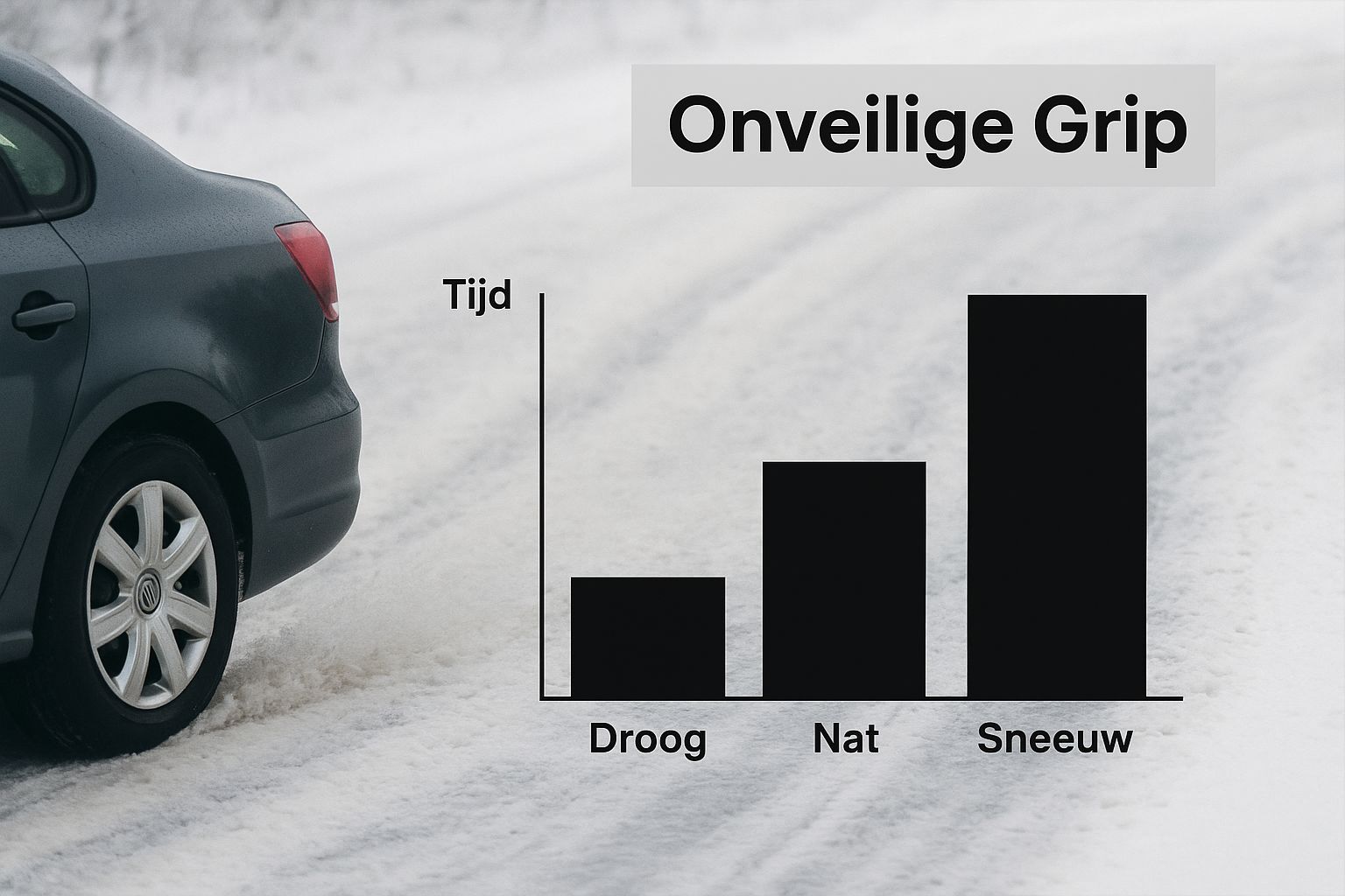 Infographic about zomerbanden in de winter
