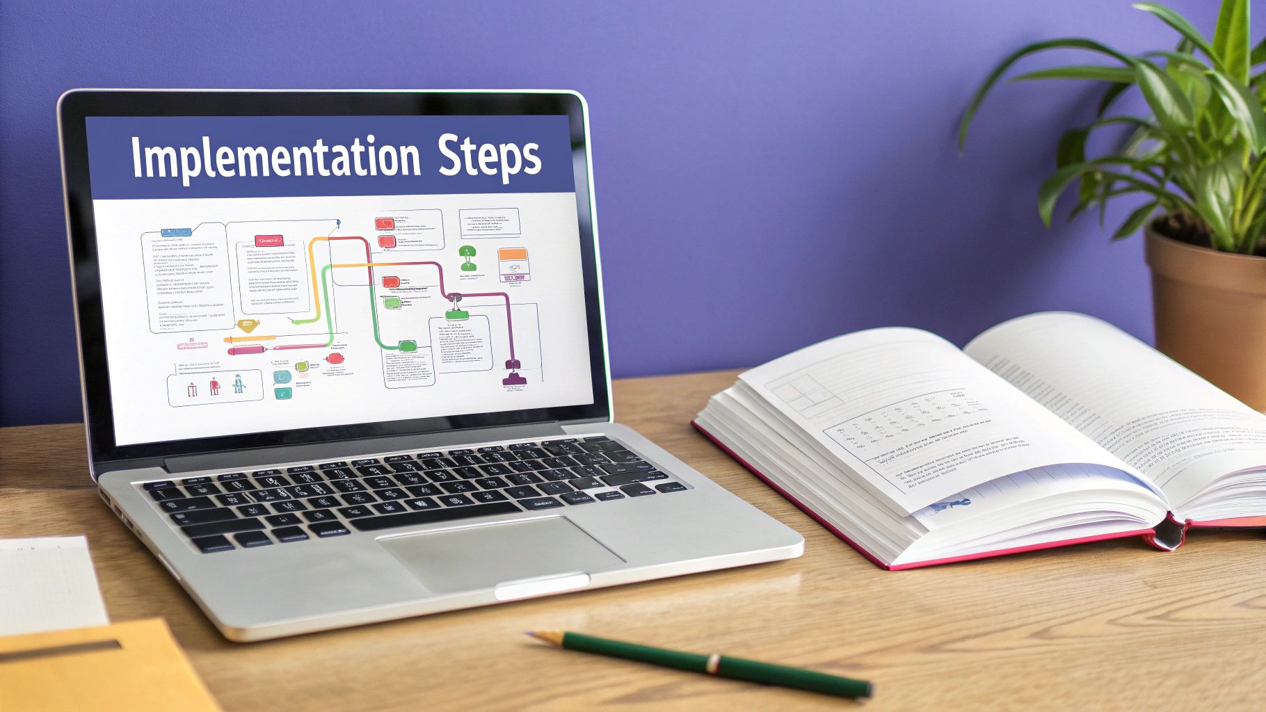 A digital padlock icon overlaid on a network of connected devices, symbolizing digital workplace security.