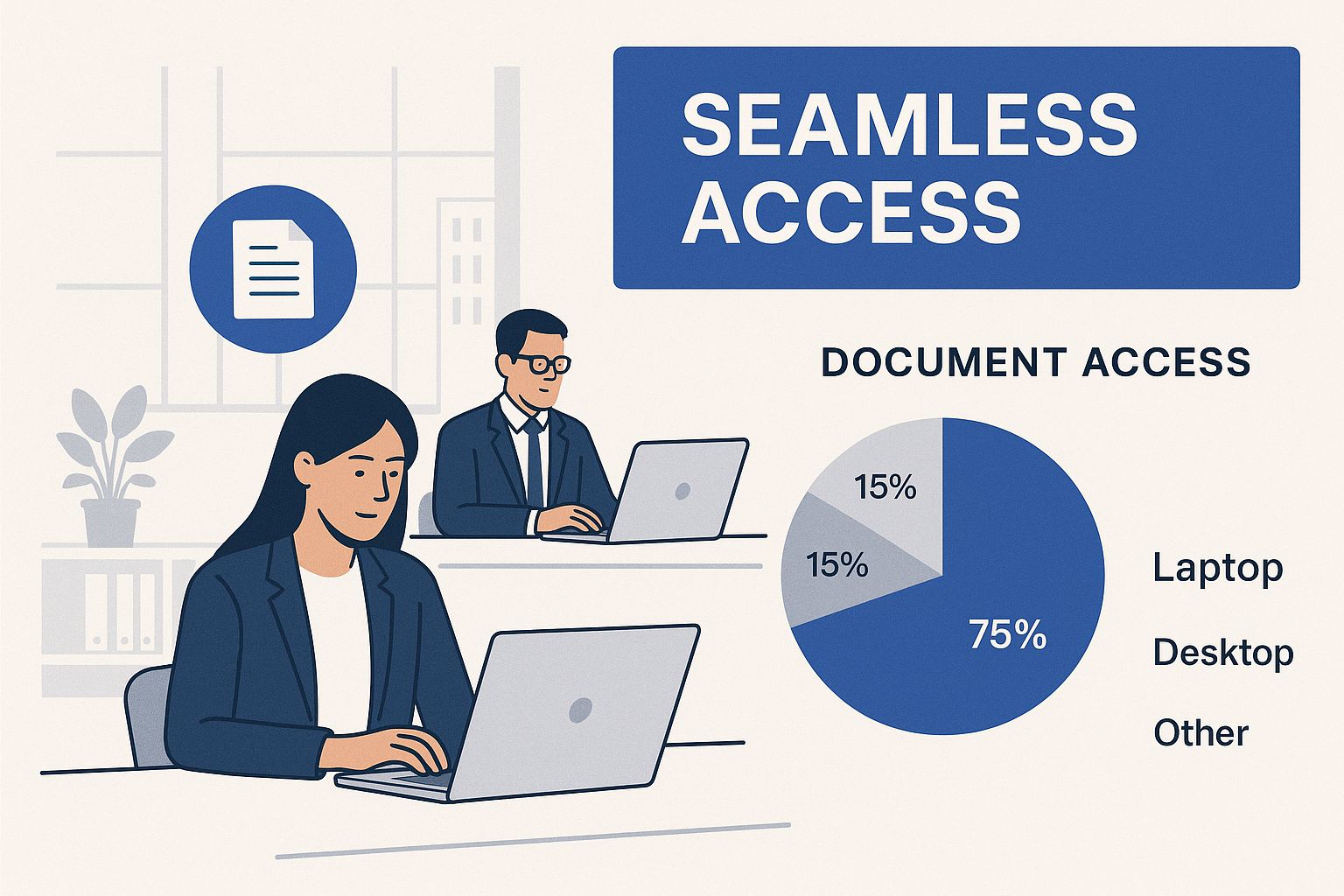 Infographic about document management cloud