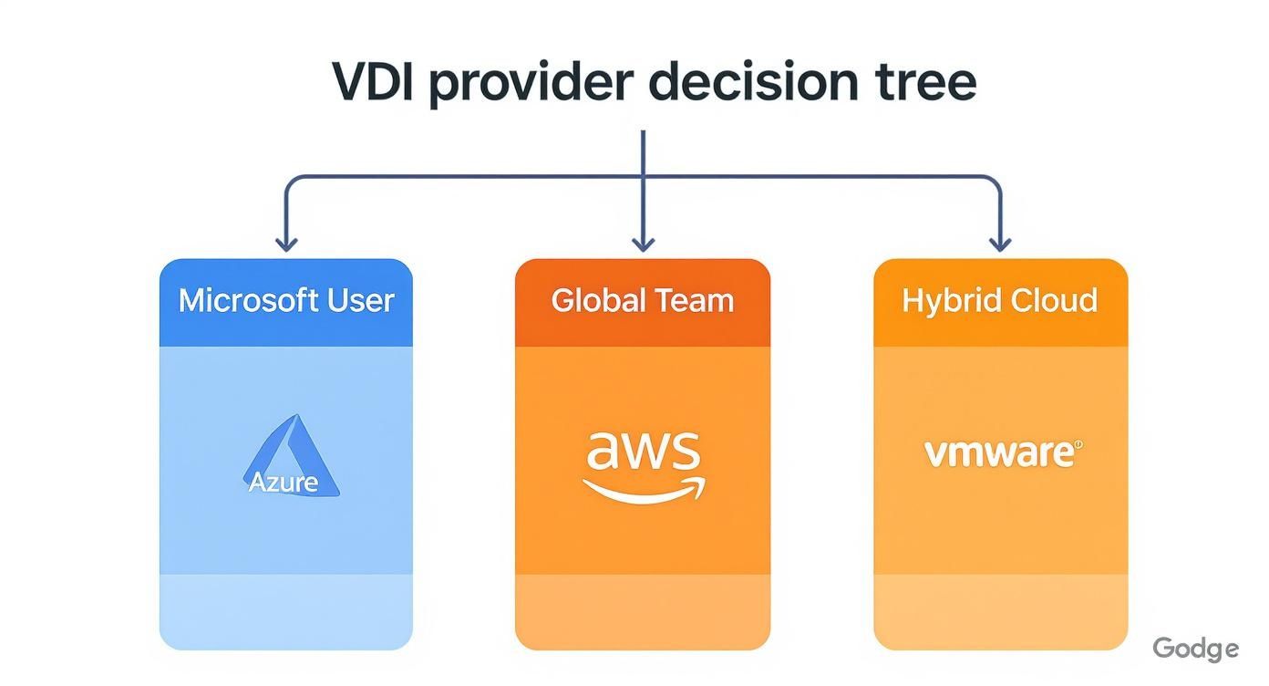Infographic about vdi cloud providers