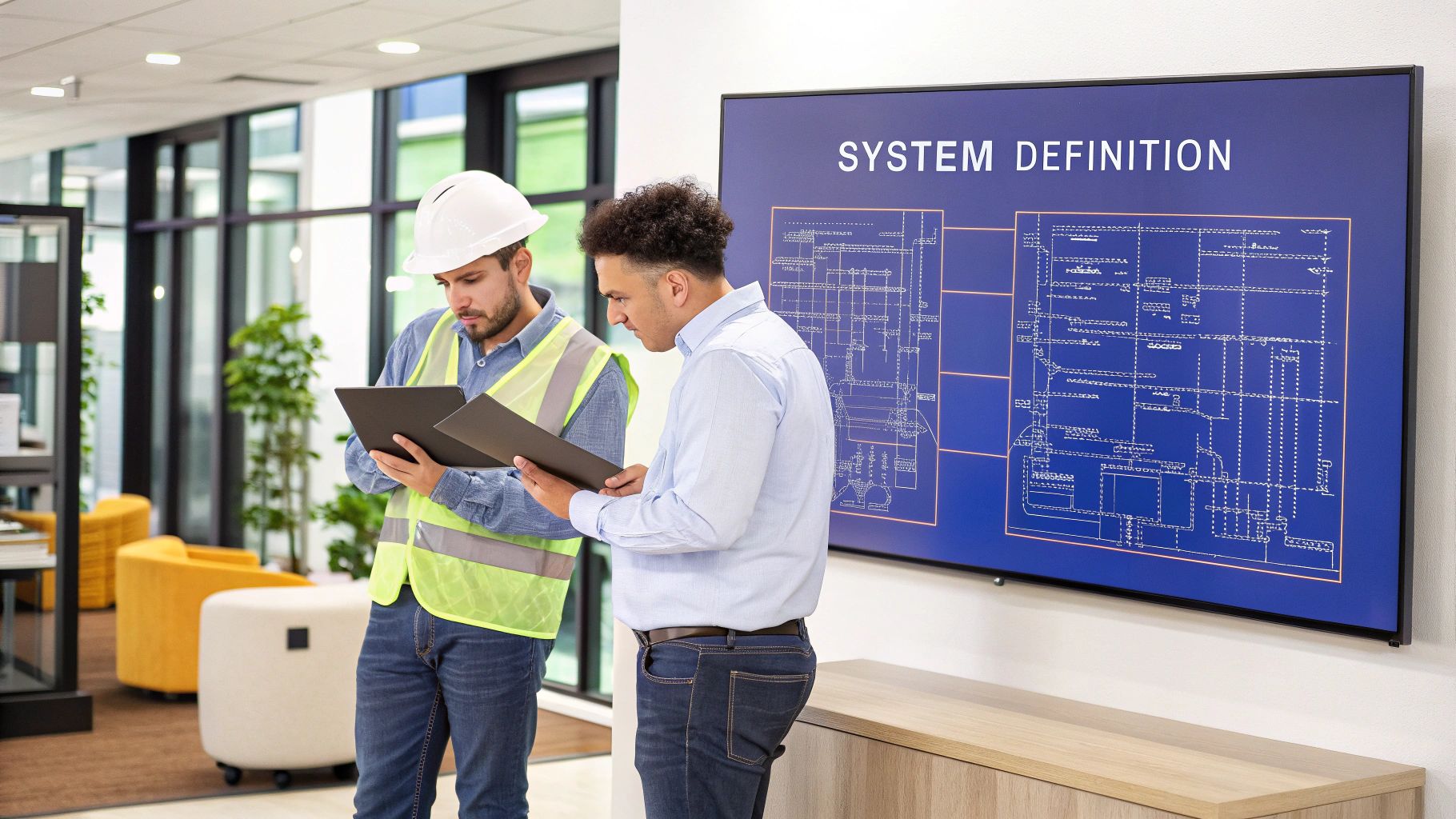 A conductor leading an orchestra of business applications, symbolizing system integration.