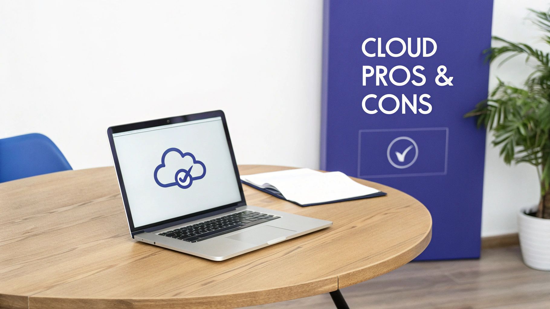 An abstract image showing interconnected data points and cloud symbols, representing the concept of cloud computing.