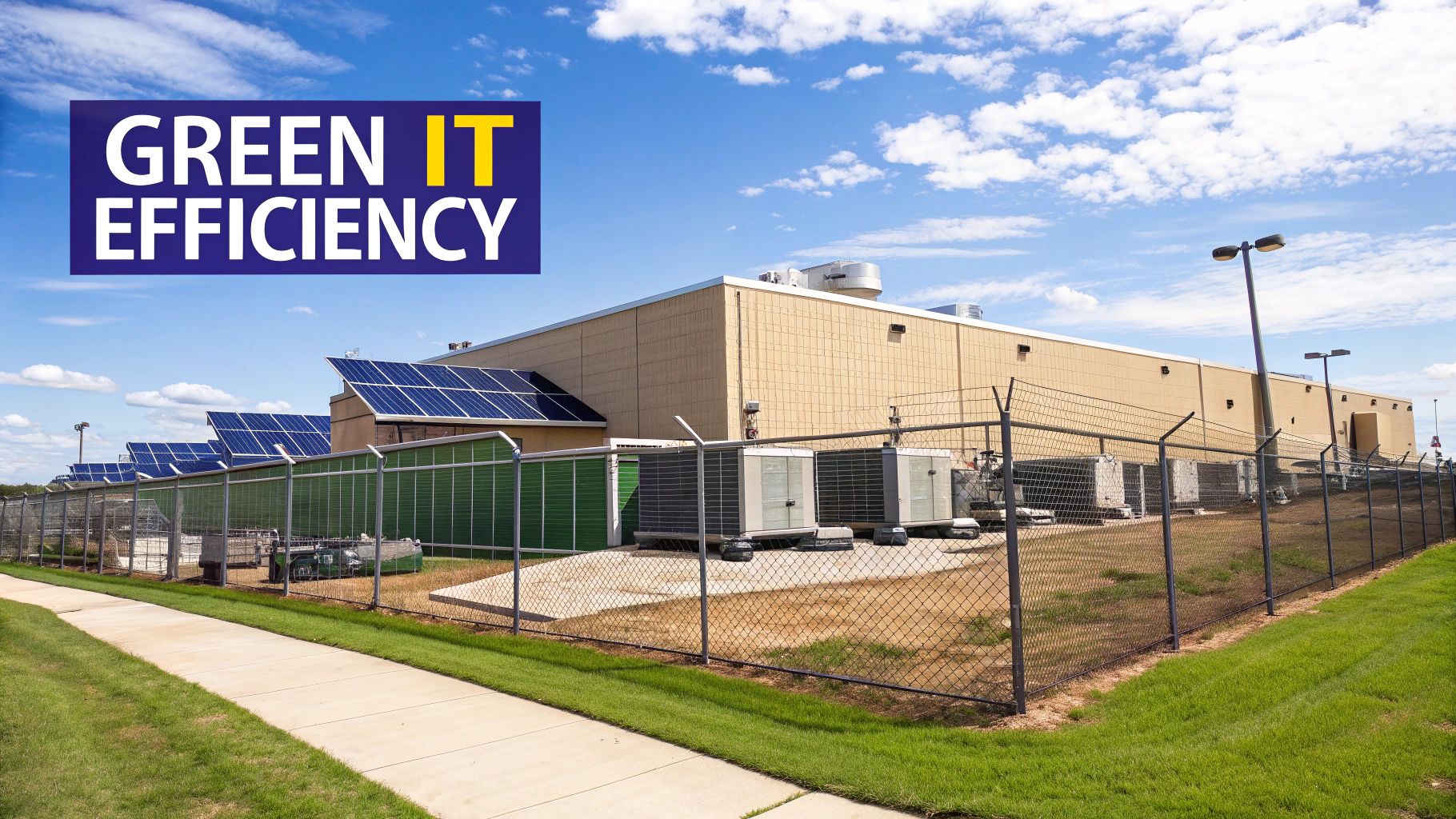 Infographic showcasing the benefits of Energy Efficiency and Green IT Initiatives