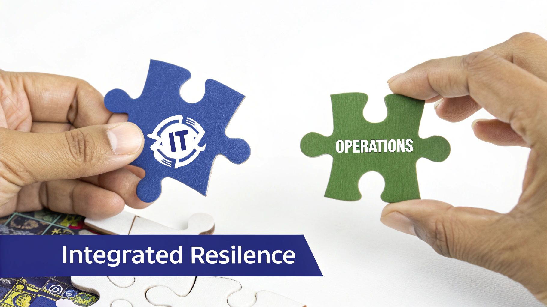 Team collaborating on a business resilience plan