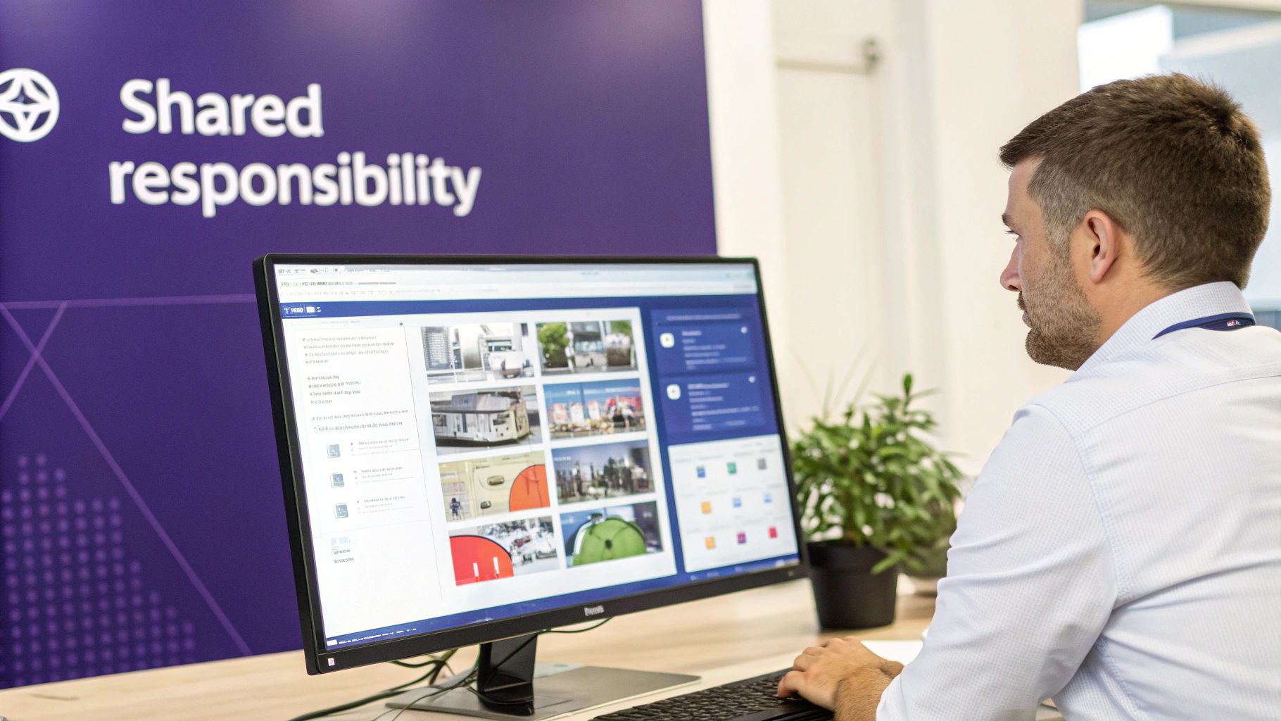 A digital padlock icon overlaid on a network of cloud servers, symbolizing cloud security and data protection.