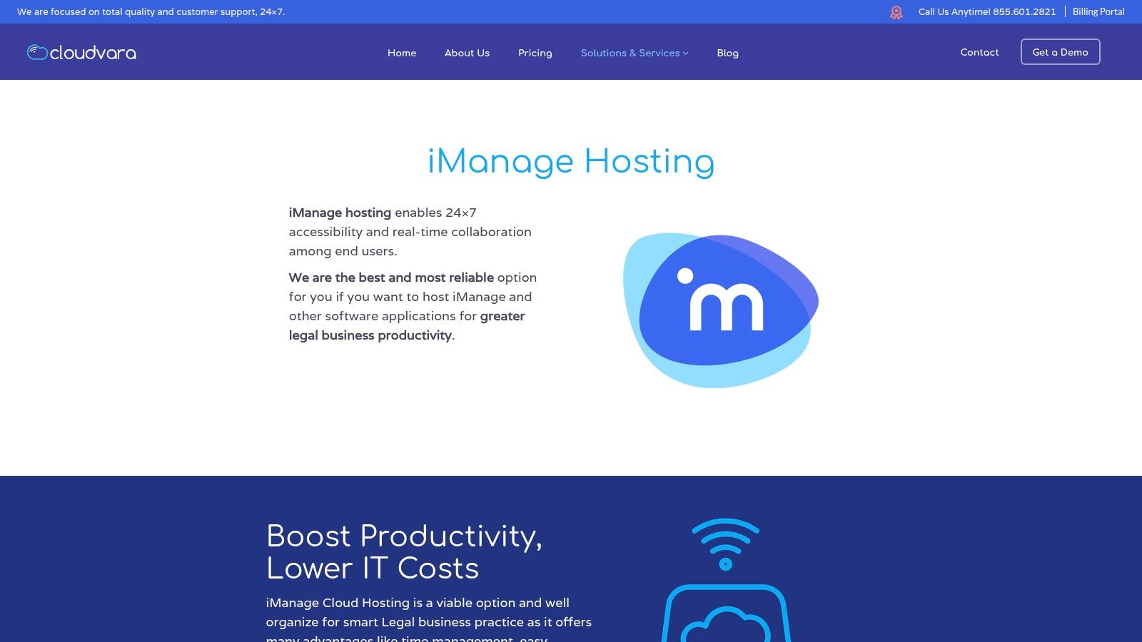 iManage Hosting | iManage Cloud Hosting | Cloudvara