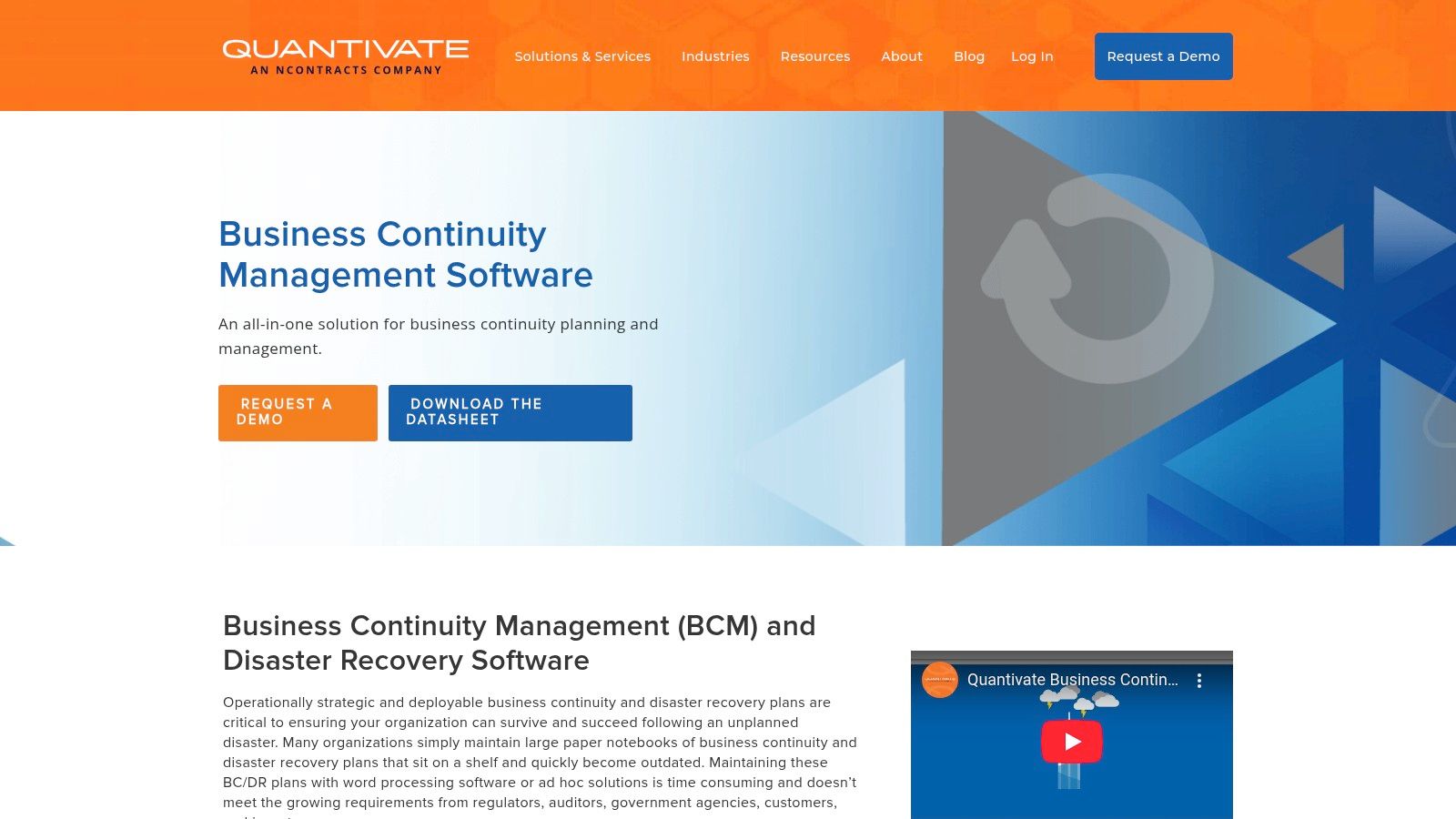 Quantivate Business Continuity
