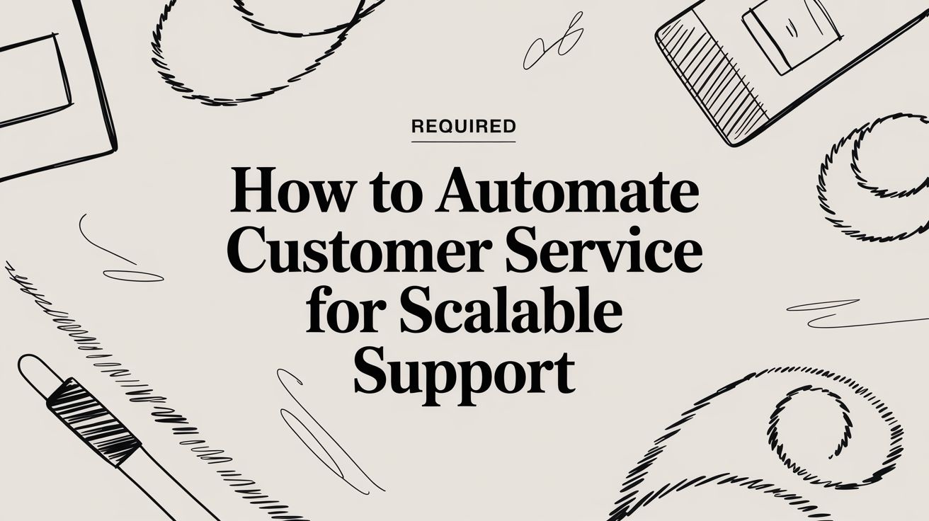 How to Automate Customer service for Scalable Support