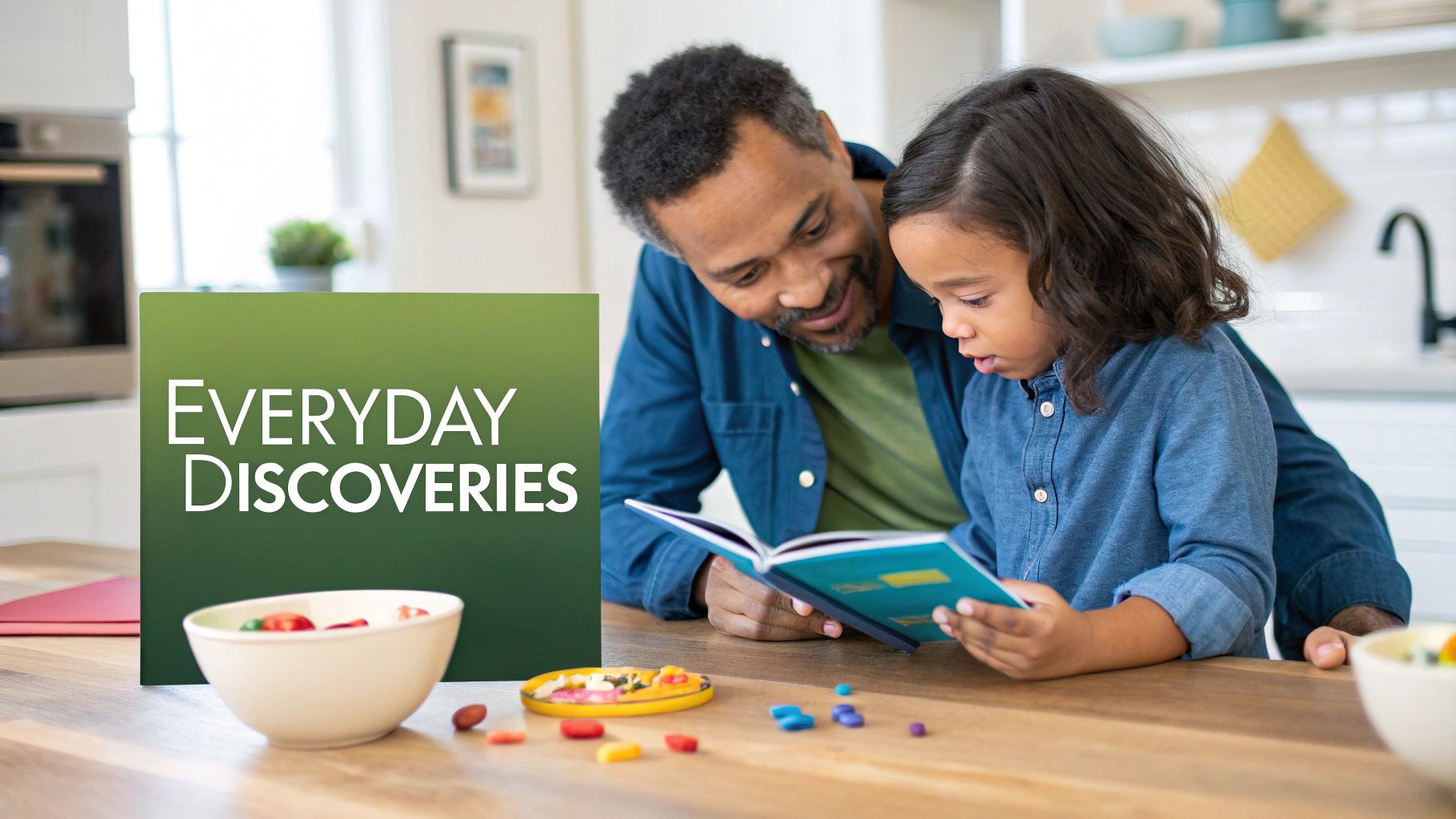 A young child and their parent sitting on the floor, deeply engaged in building a colourful structure with blocks.