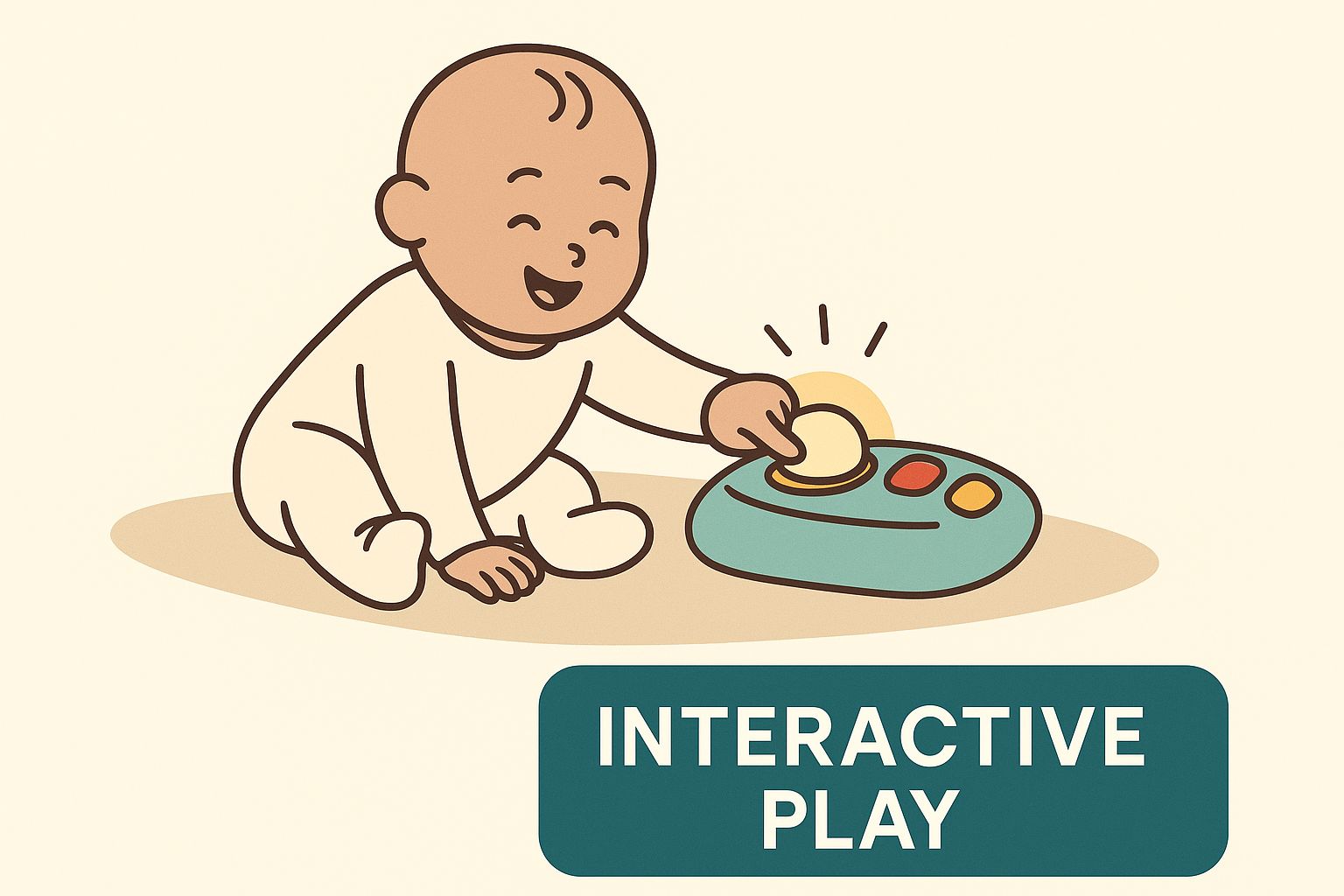 Infographic about interactive toys for babies