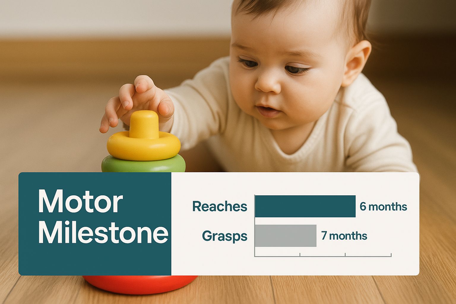 Infographic about developmental toys for infants