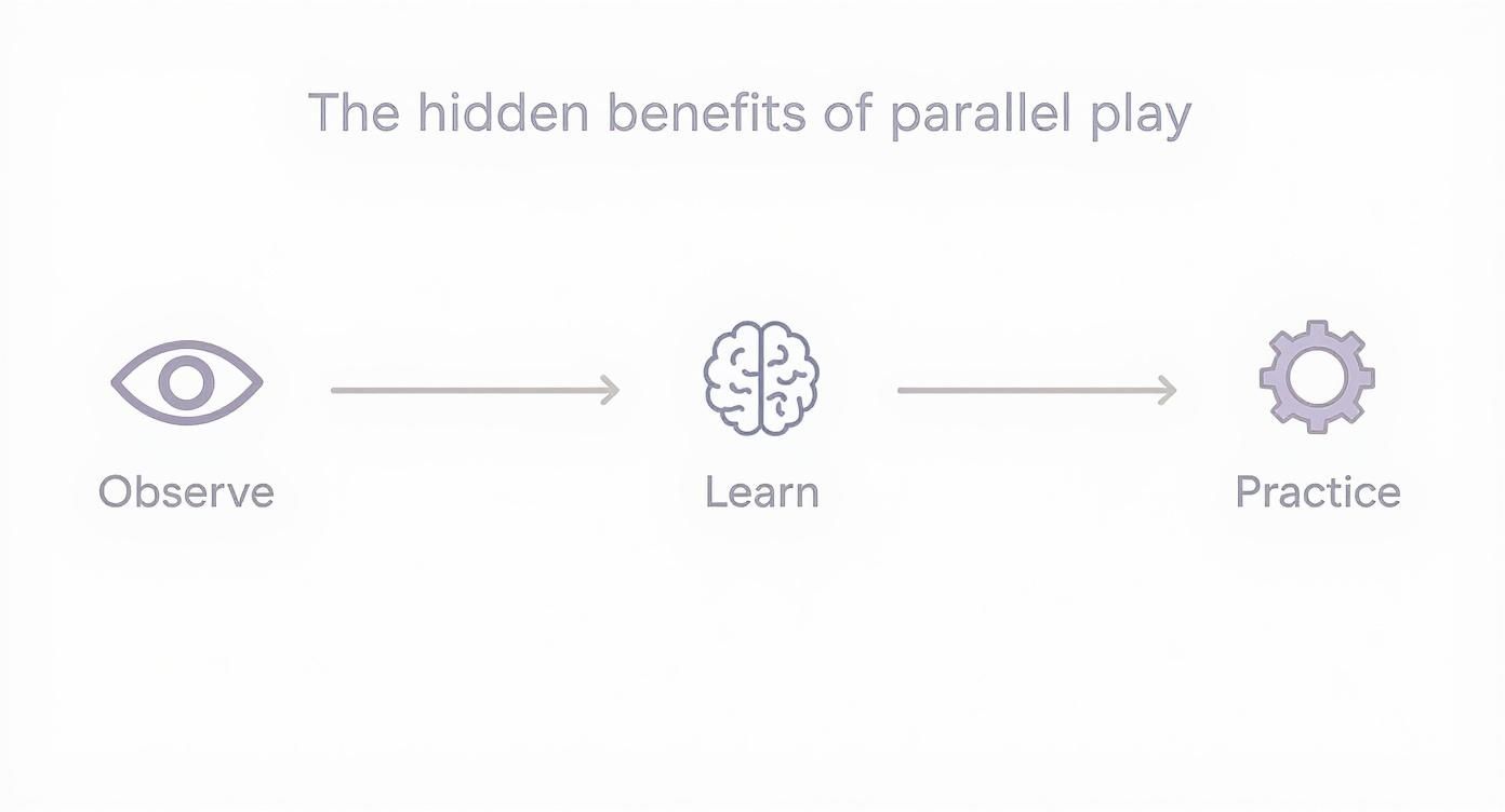 Infographic about what is parallel play