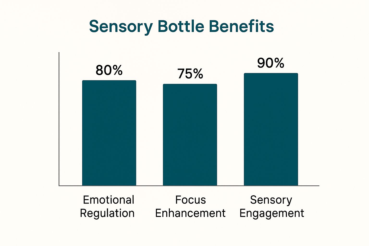 Infographic about diy sensory bottles