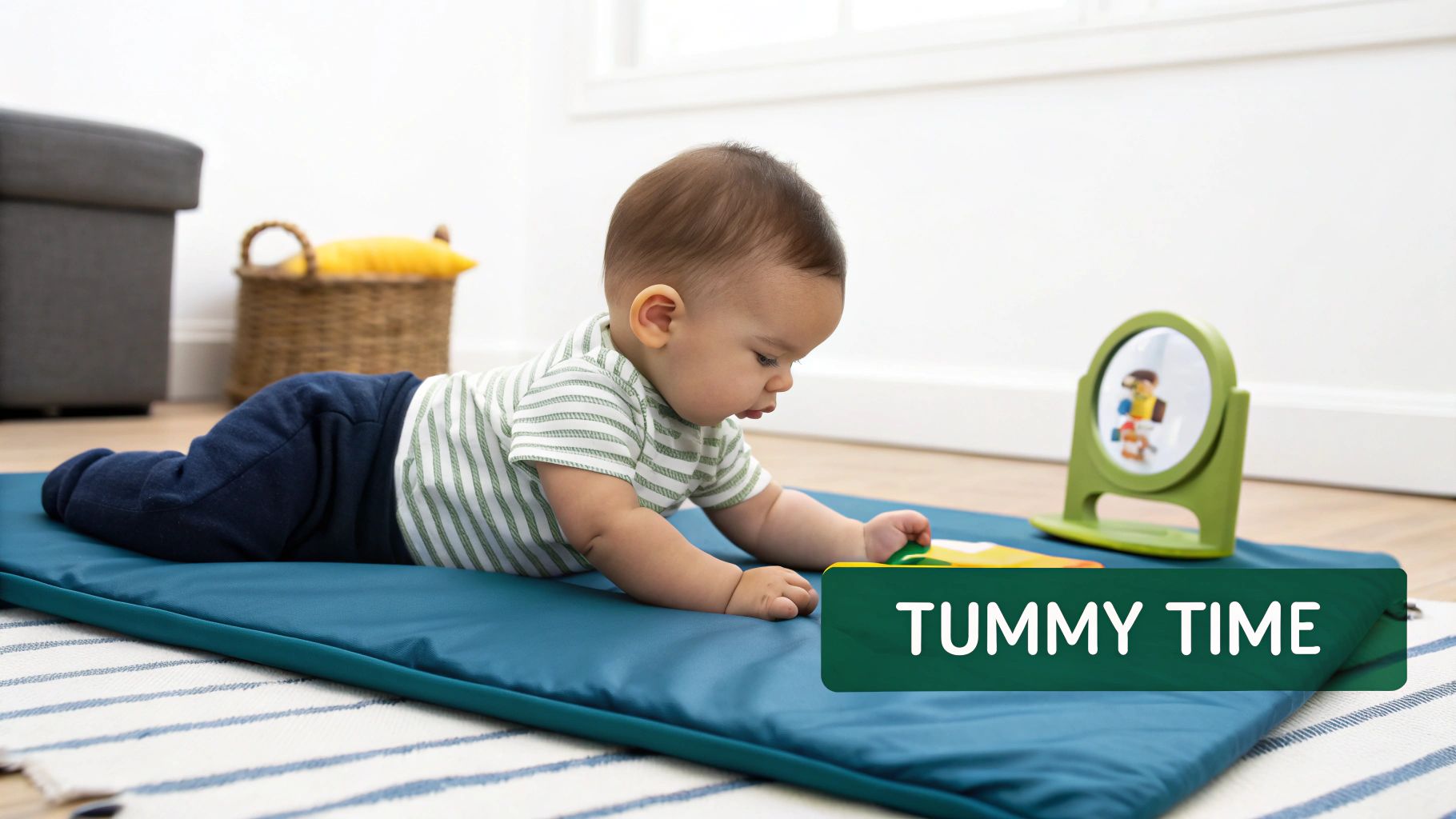 Tummy Time with Visual Stimulation