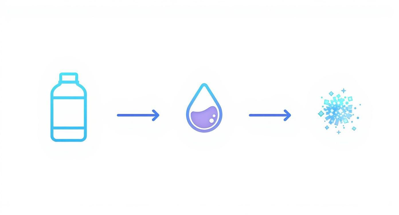 Infographic about how to make sensory bottles