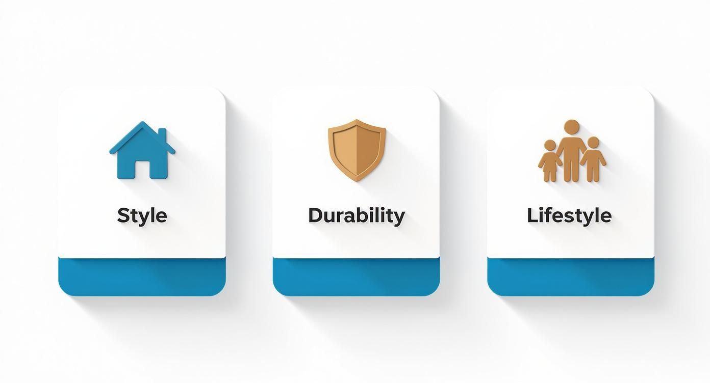Infographic about hardwood types for floors