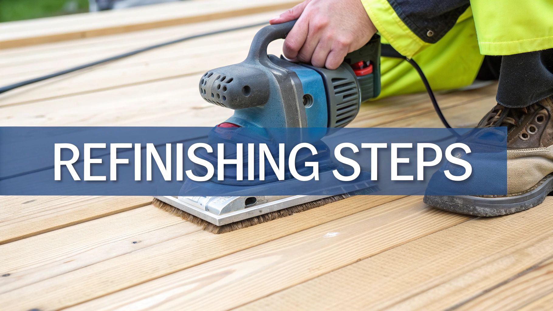 Close-up of a beautifully refinished hardwood floor showing the wood grain.