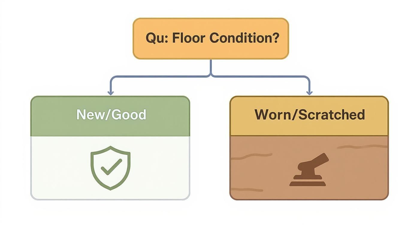 Infographic about wood floor sealing