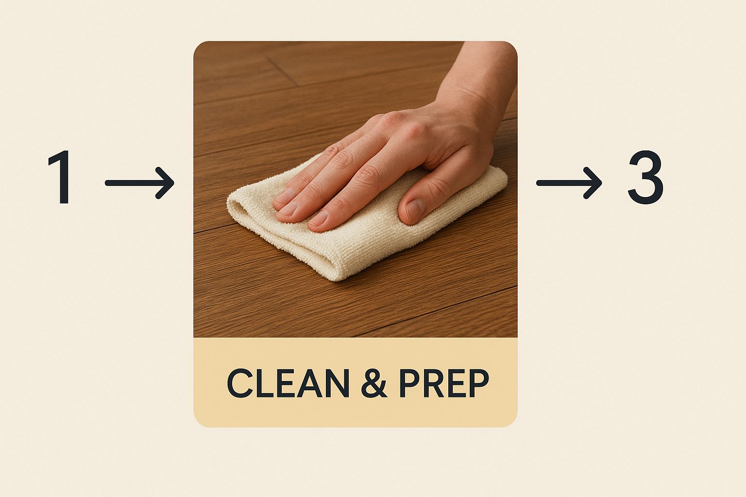 Infographic about fixing floor scratches