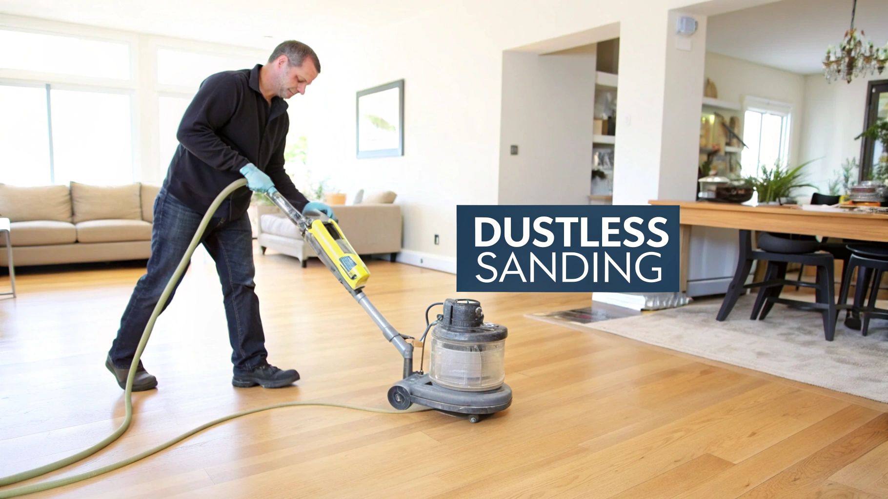 Dustless Floor Sanding machine