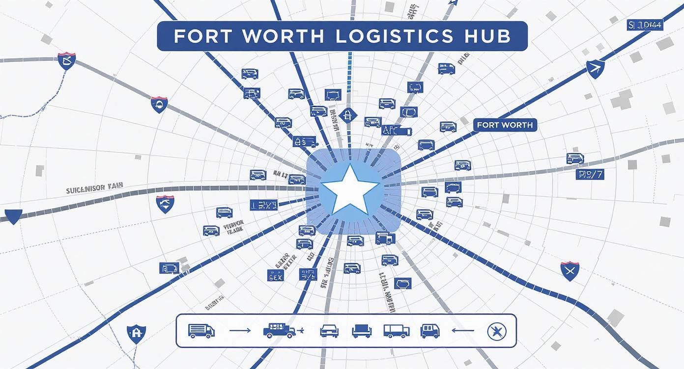 Infographic about Fort Worth logistics support