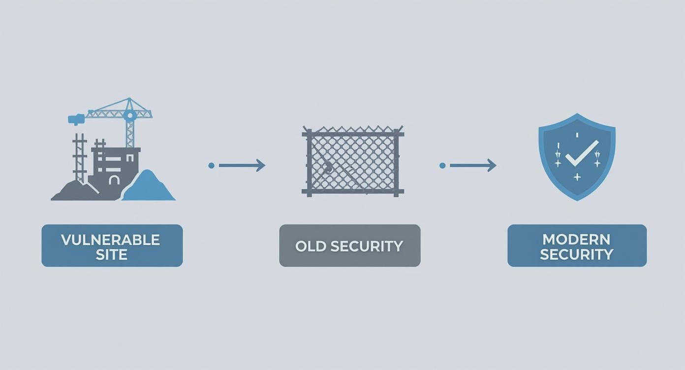 Infographic about security in construction