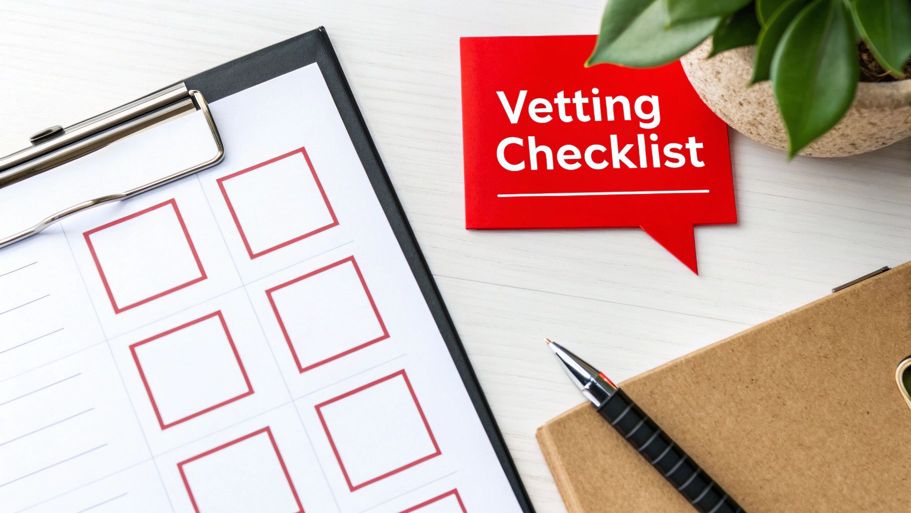 Security guard making notes on a clipboard in a well-lit facility
