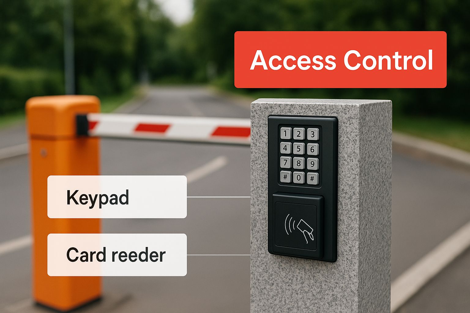 Infographic about parking lot security Palo Alto