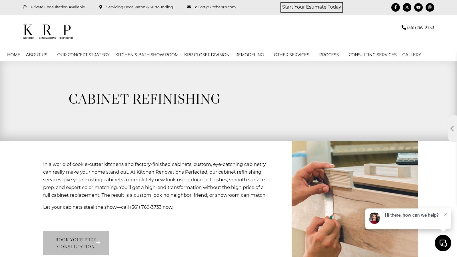 Cabinet Refinishing by Kitchen Renovations Perfected