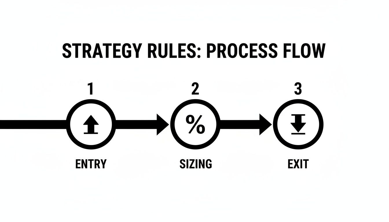 Three Step Strategy Visual How to Backtest a Trading Strategy: A Practical Guide for Tr | Gainlytics