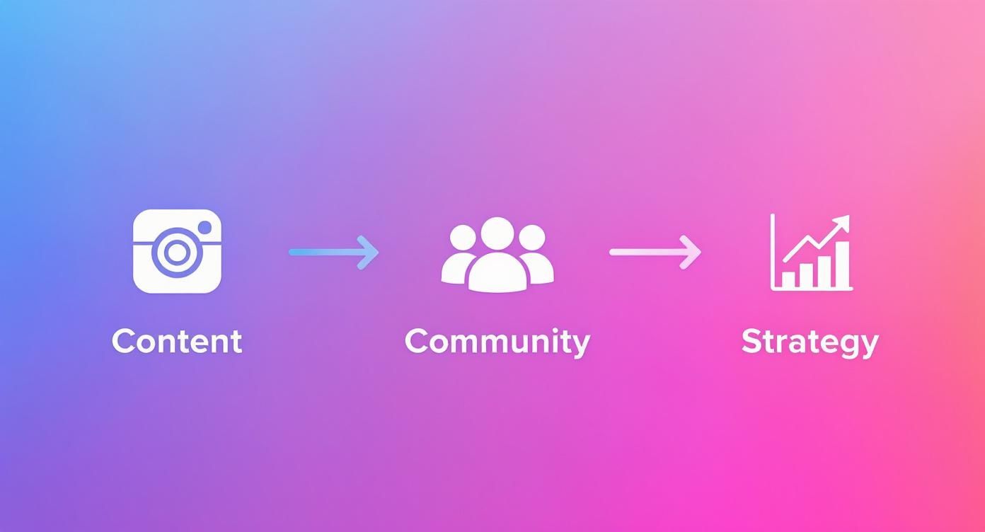 Infographic about how to boost instagram engagement