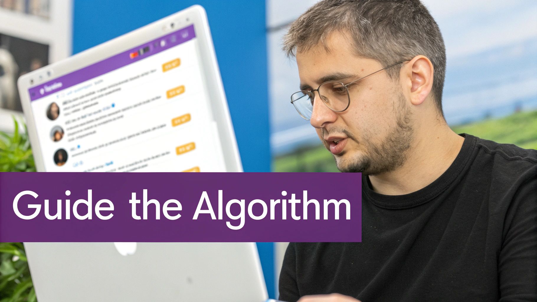 A person tending to a small, thriving plant, symbolizing the care and consistency needed for organic growth on Instagram.