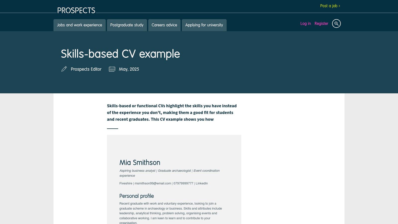 Prospects (Graduate careers service)
