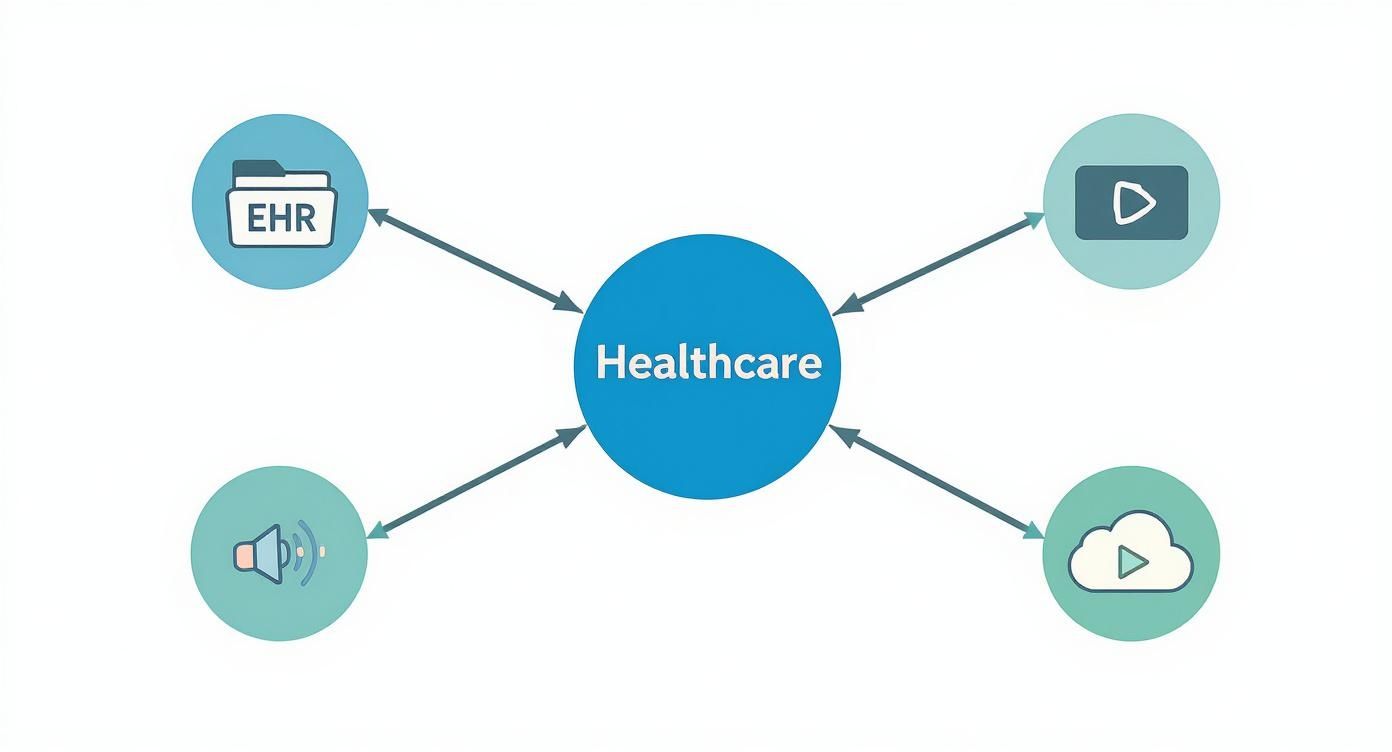 Infographic about digital health transformation canada