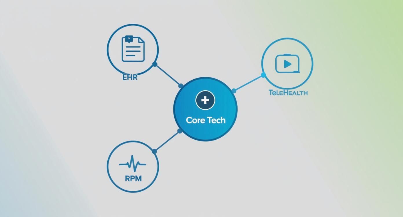 Infographic about patient care technology