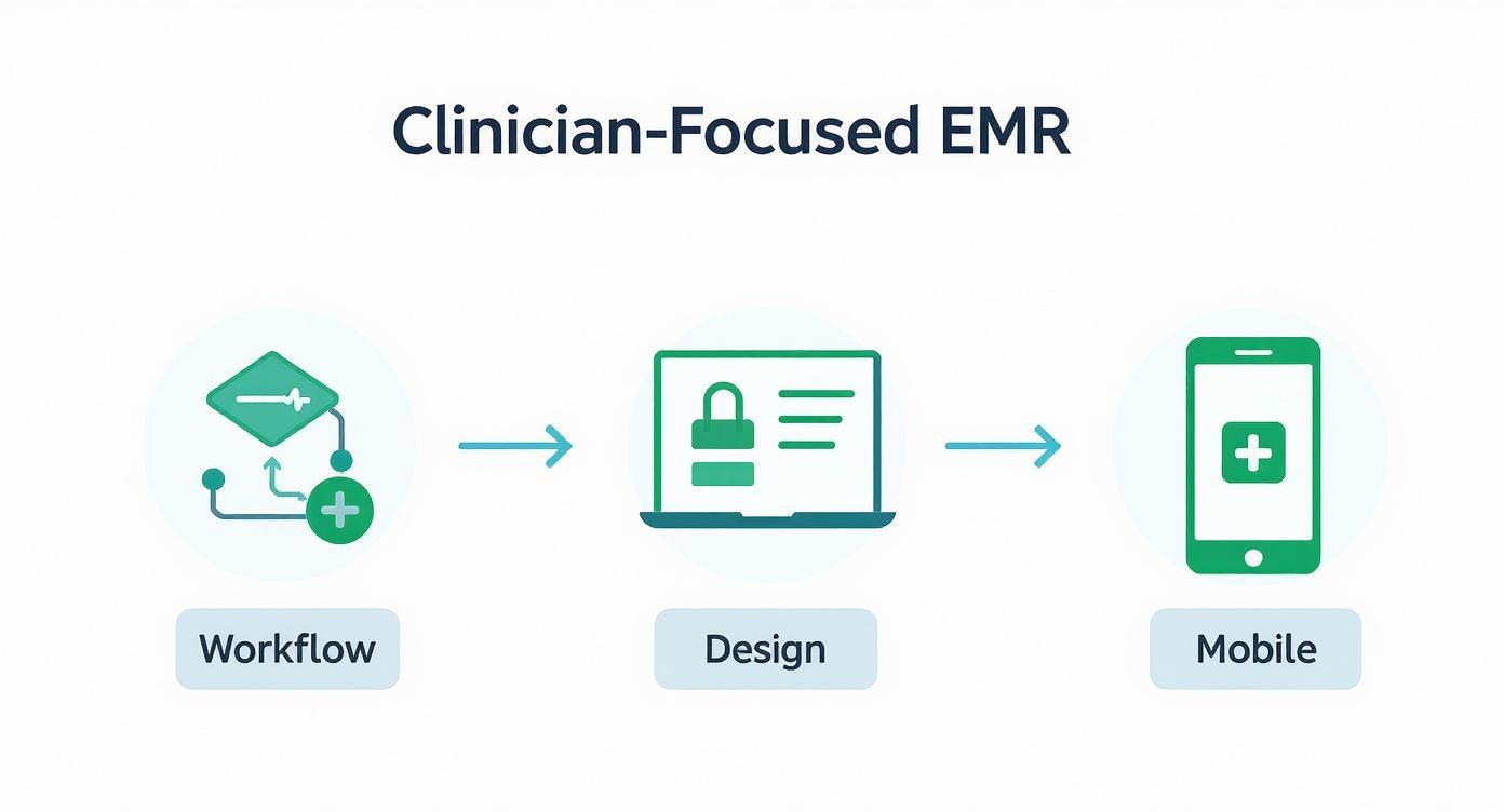 Infographic about emr software development canada