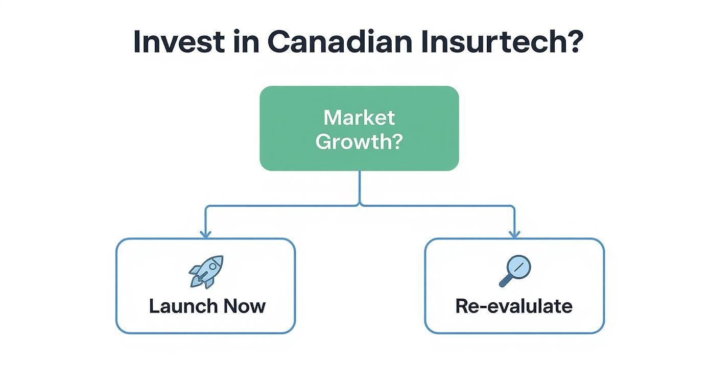Infographic about insurtech software development canada